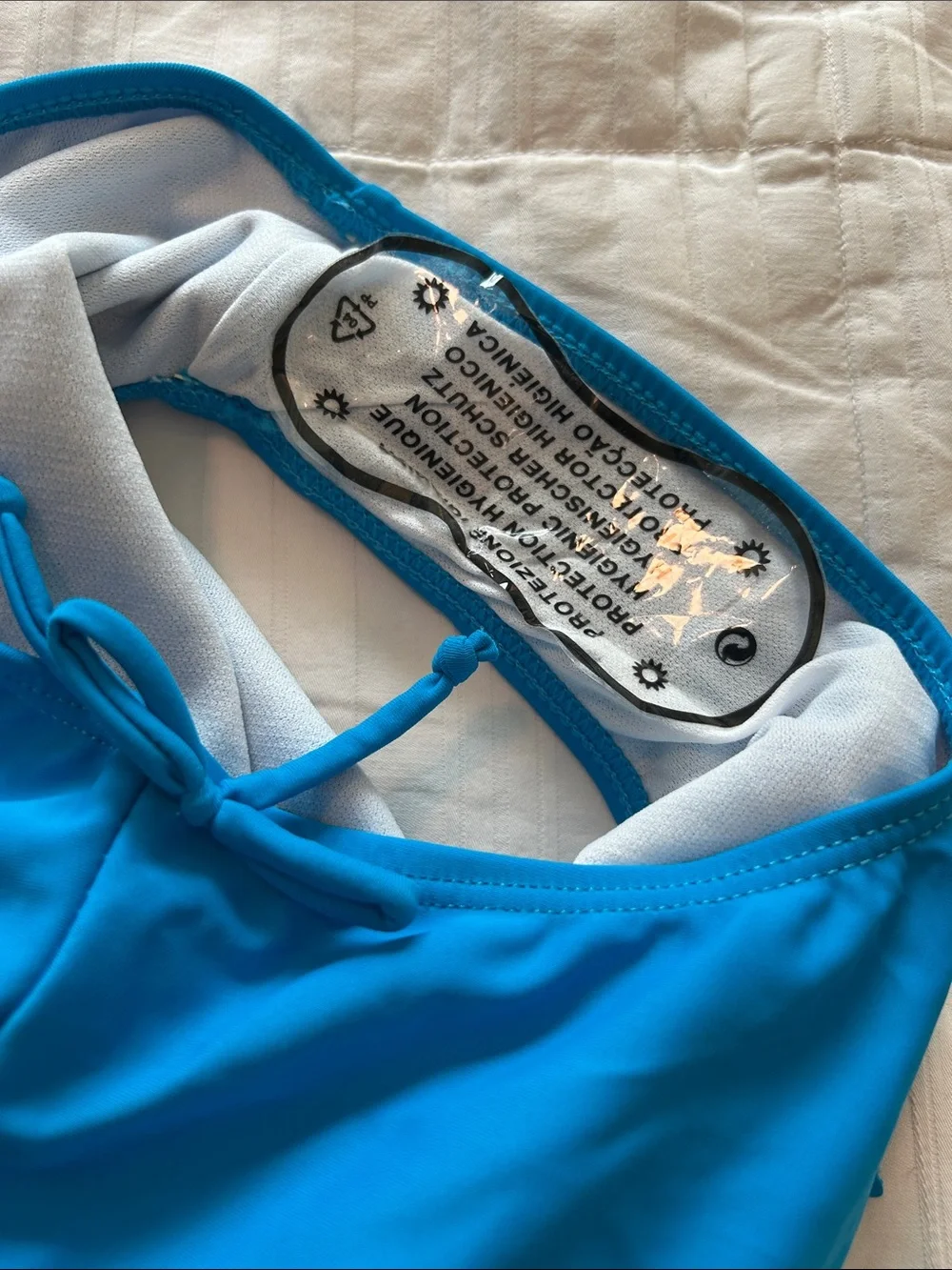 Ingear Bright Blue Halter One-Piece Swimsuit